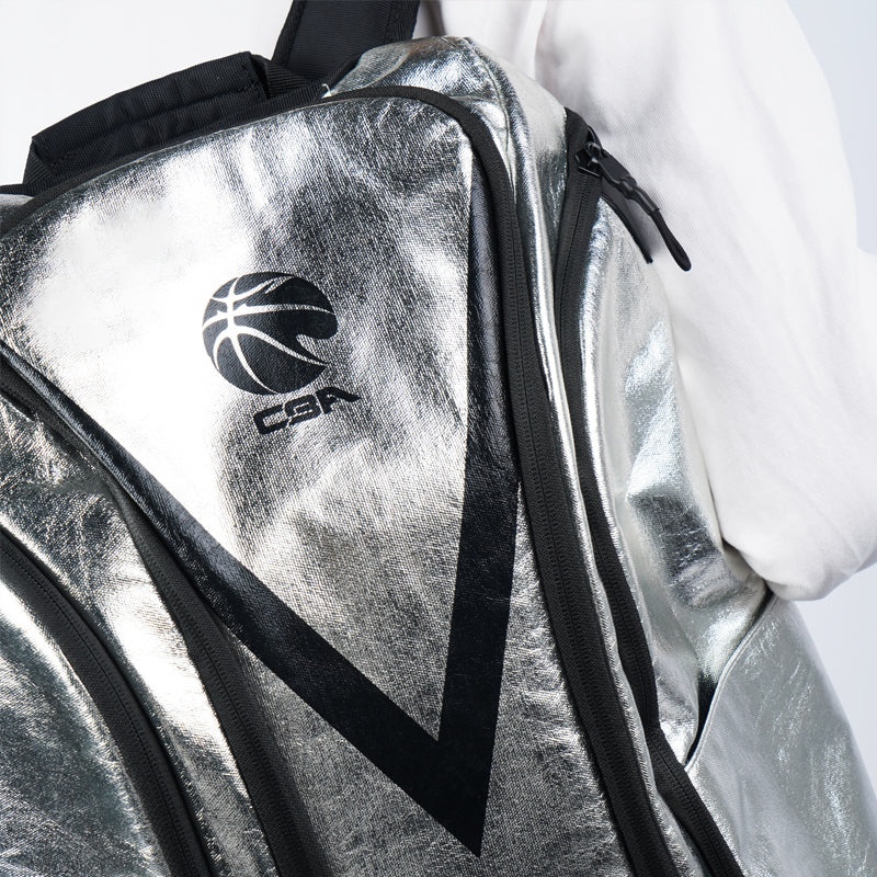 Li-Ning CBA All Star Player Backpack 'Silver Black' ABSR176-3 - 5