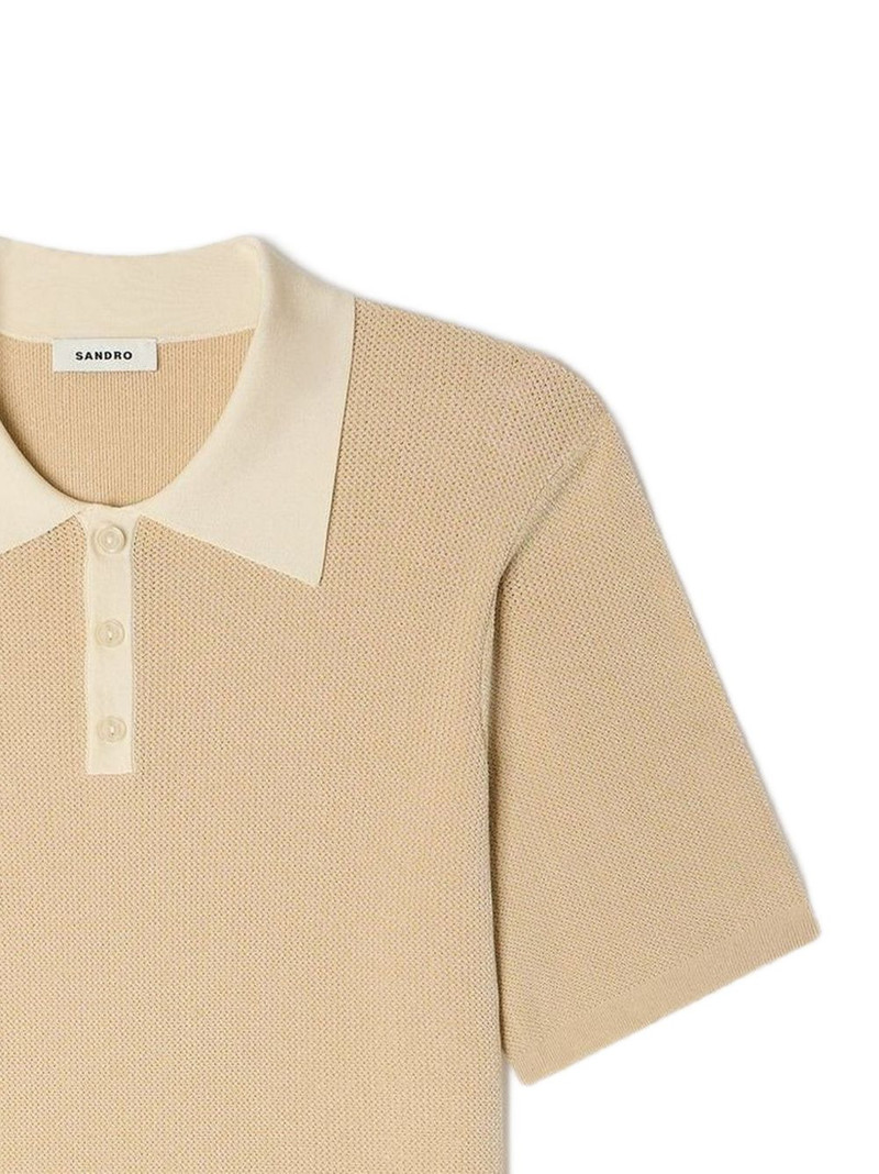 Sandro buttoned polo shirt outlook