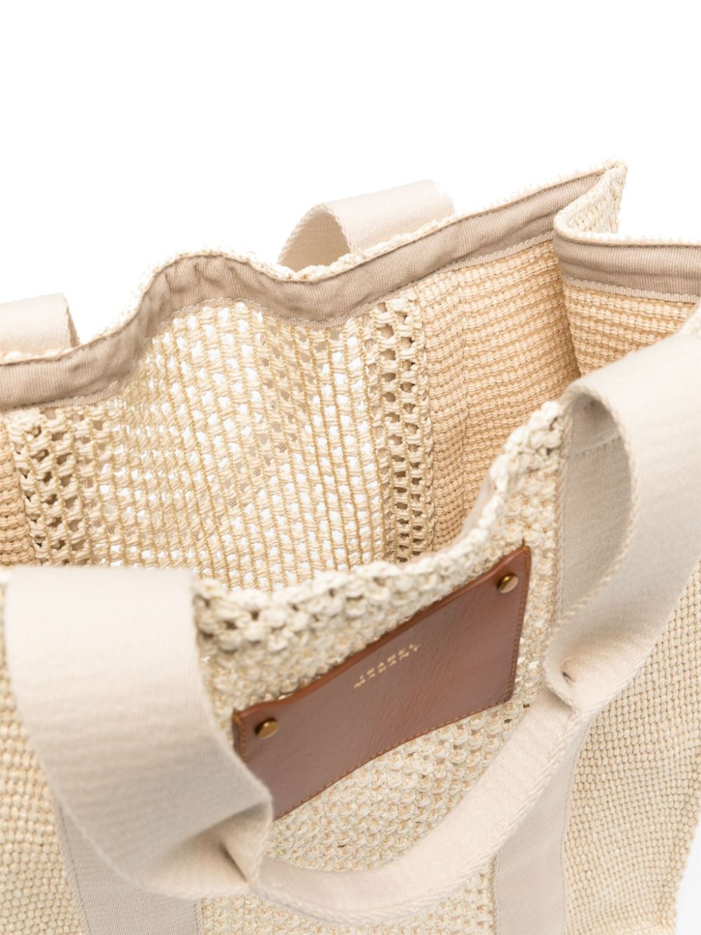 raffia tote bag - 5