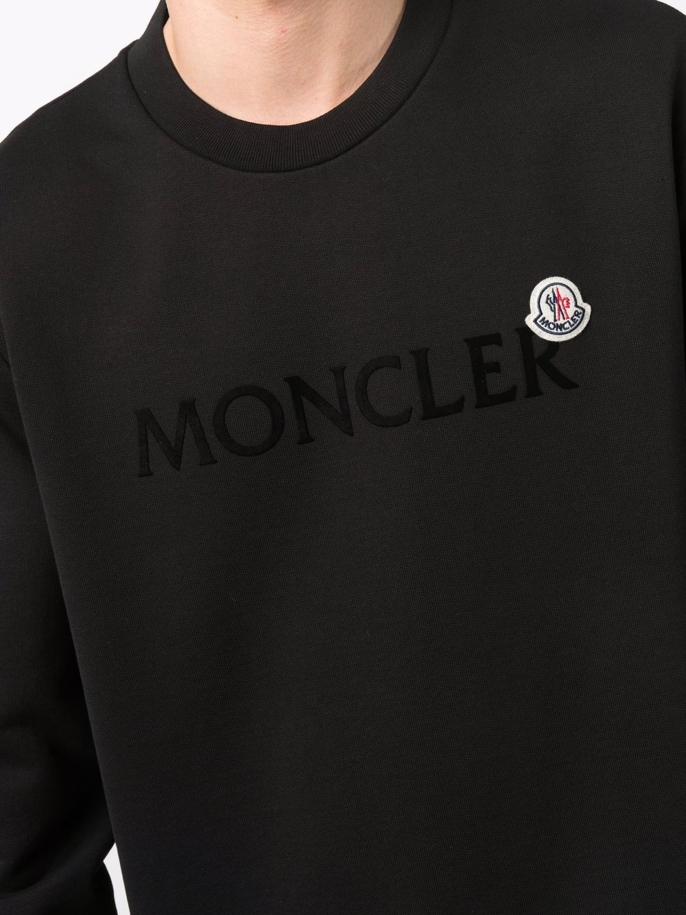 logo-patch long-sleeve sweatshirt - 5