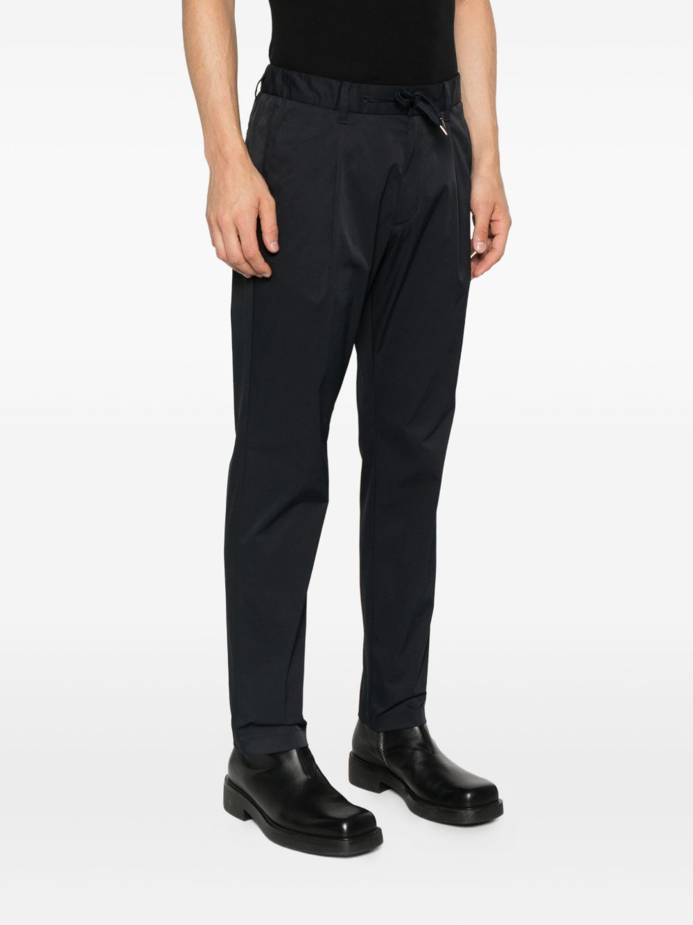 pleated drawstring trousers - 3