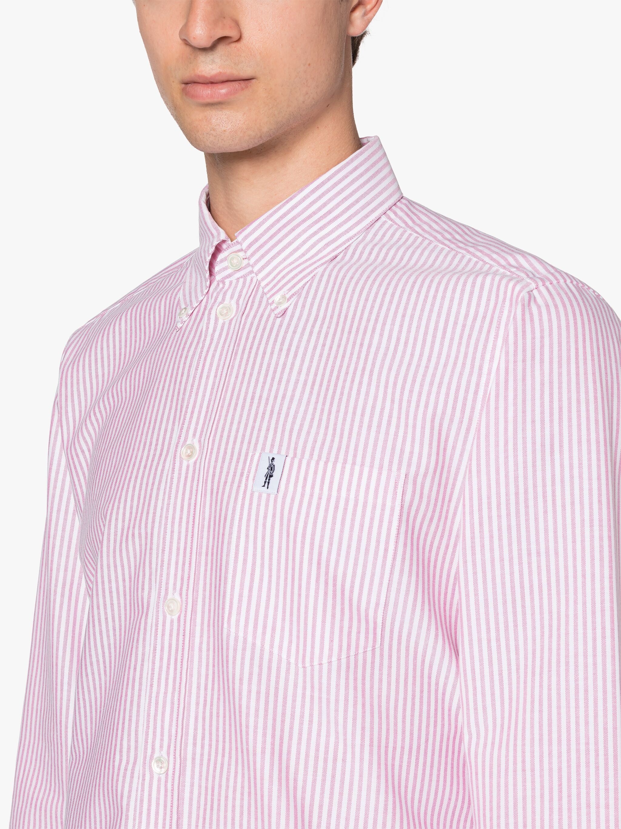 BLOOMSBURY PINK & WHITE COTTON SHIRT - 4