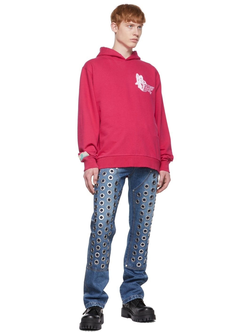 Pink Cotton Hoodie - 4