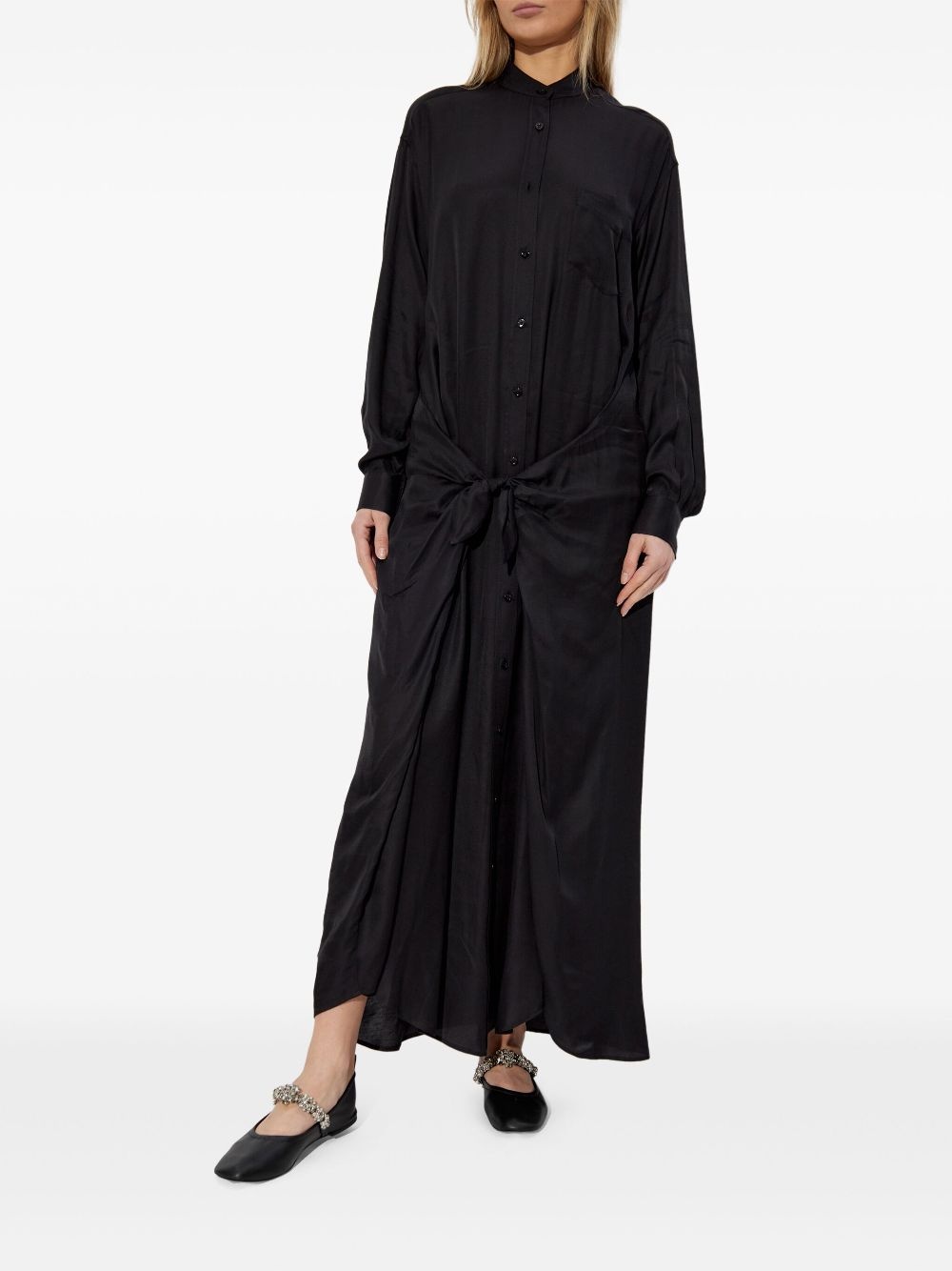 waist tie dress - 3
