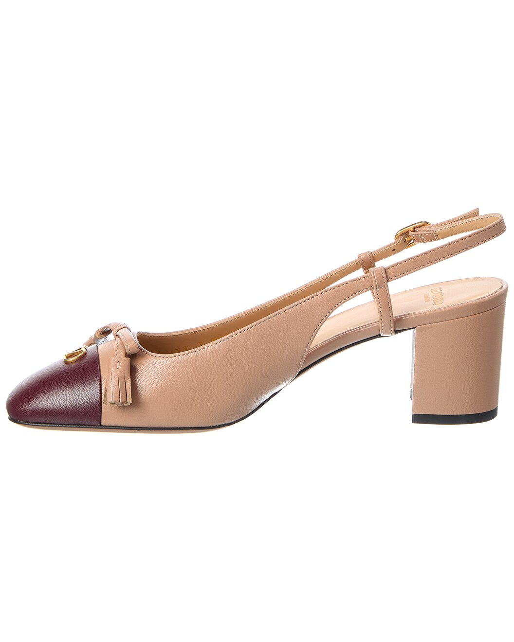 Valentino Bow 60 Leather Slingback Pump - 2