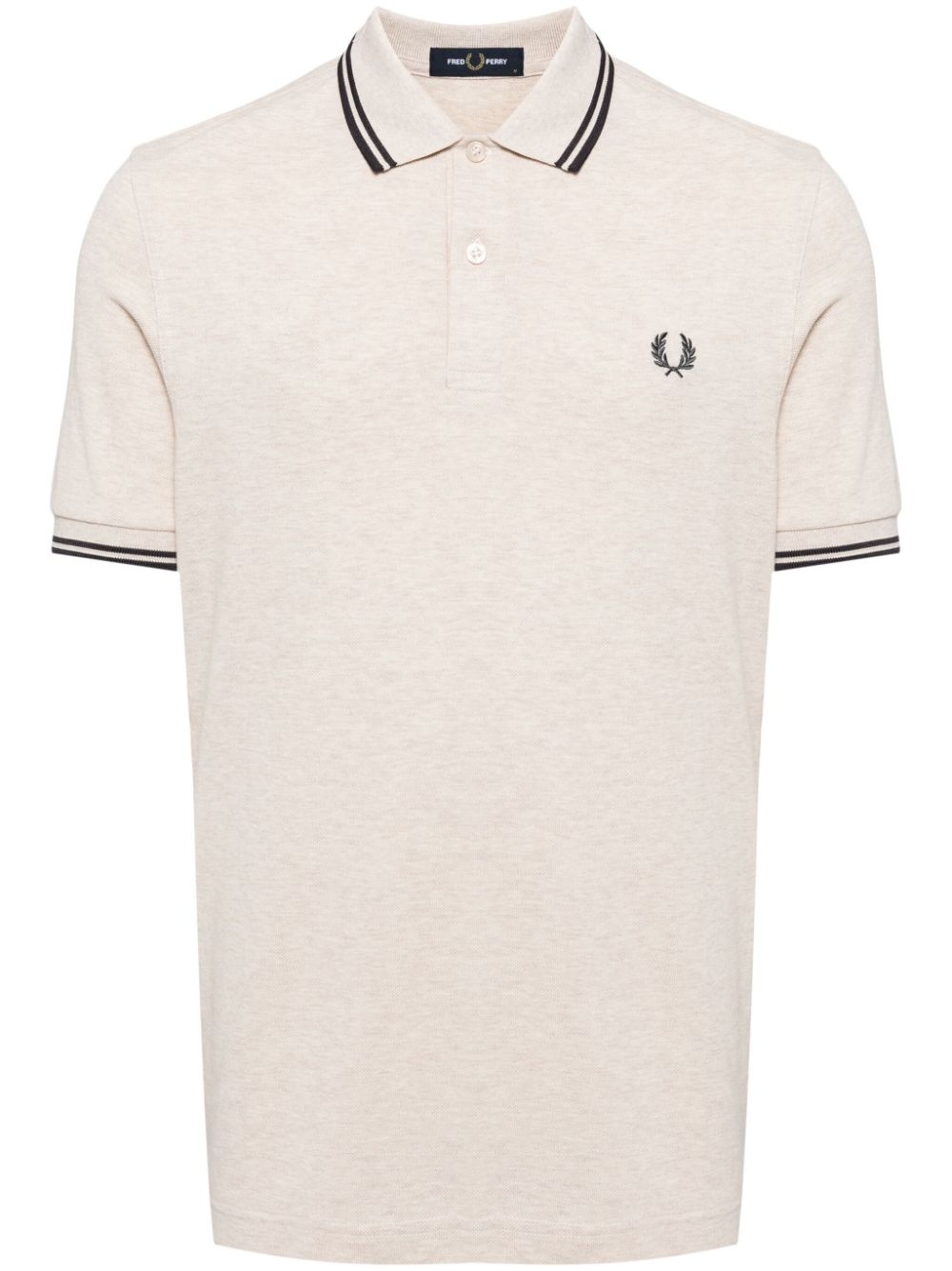 embroidered logo polo shirt - 1