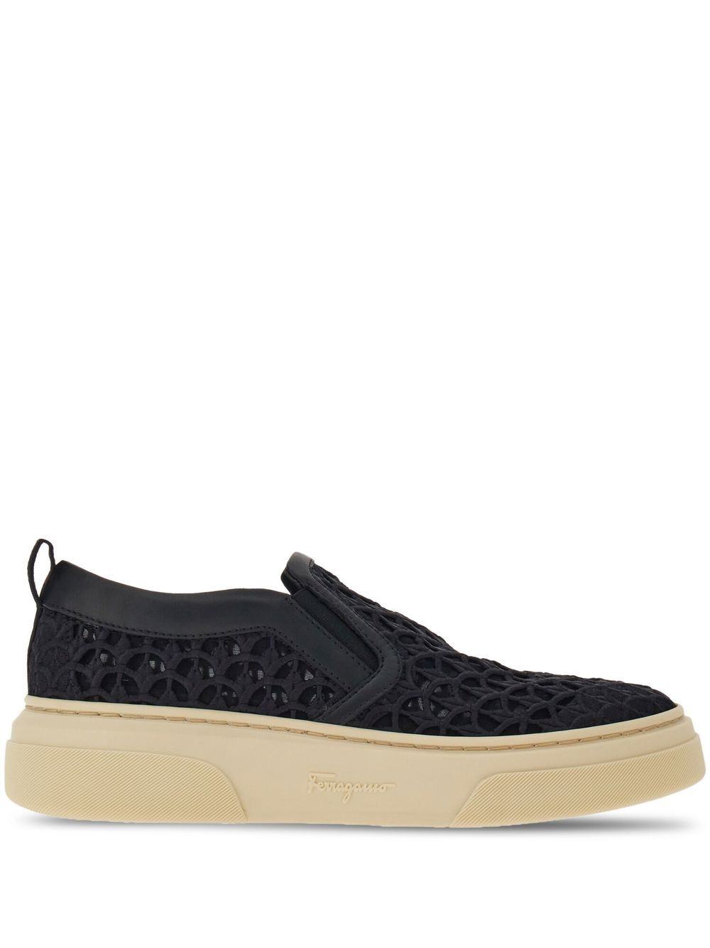 embroidered slip-on sneakers - 1