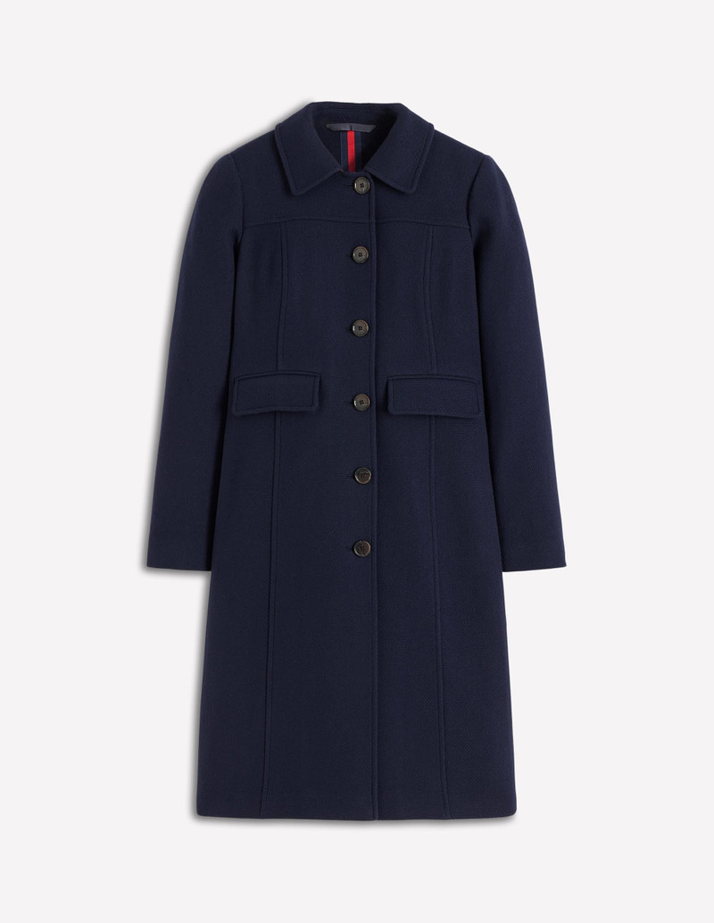 St Albans Fitted Coat-Navy 1