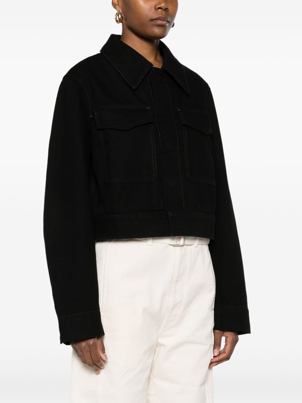 cropped jacket - 3
