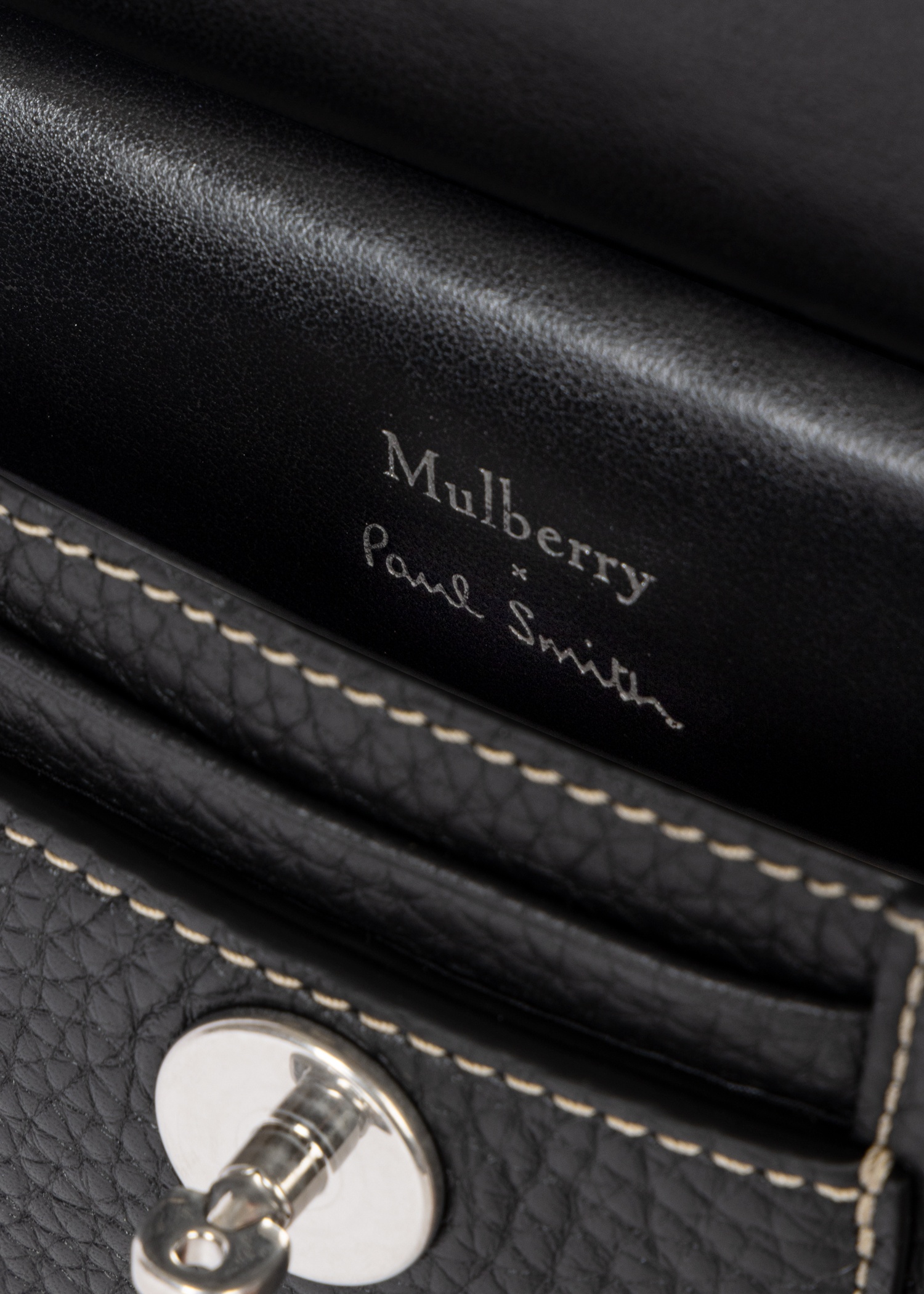 Mulberry x Paul Smith - Black Mini Antony Bag - 6