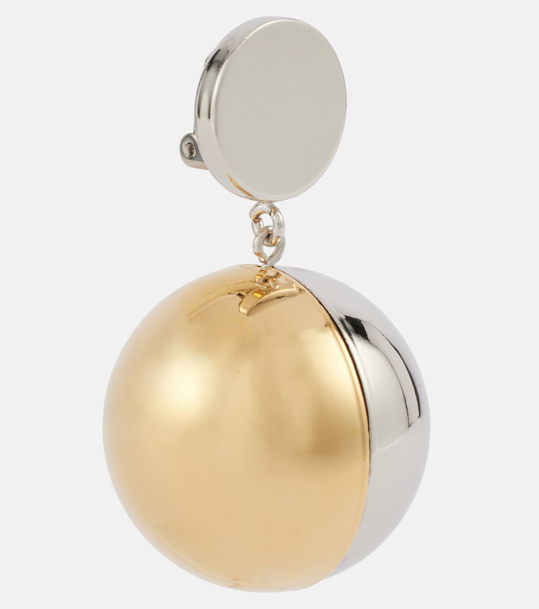 Colorblocked clip-on earrings - 2