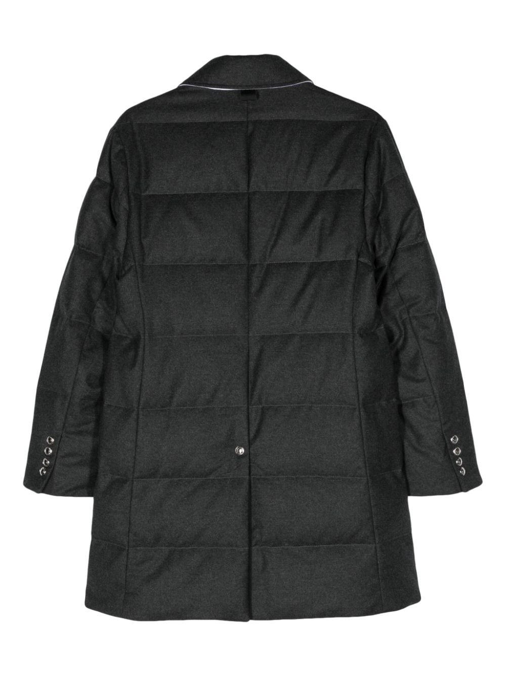 single-breasted down coat - 2