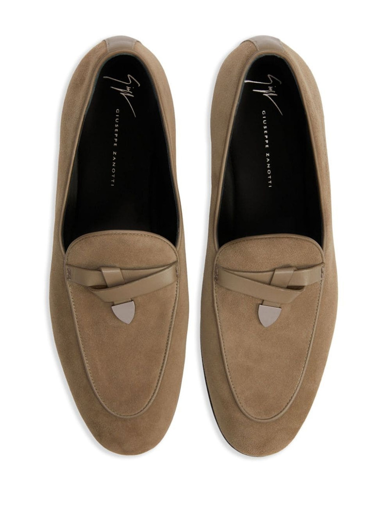 Ewerton almond-toe suede loafers 4
