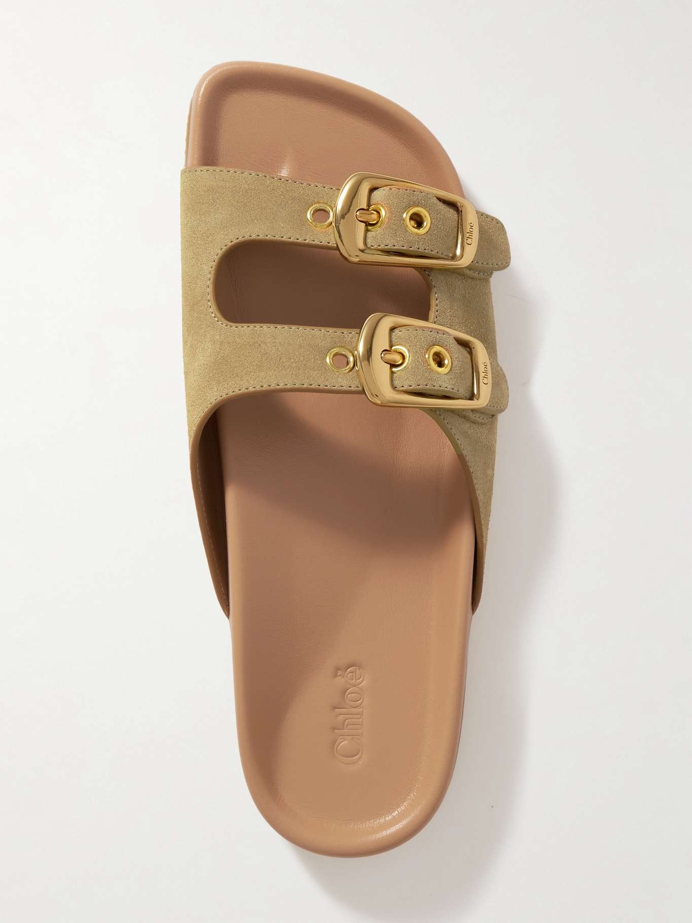 Polly suede slides Tan - 5