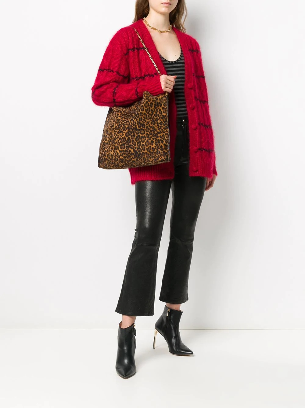 medium Suzanne leopard print tote bag - 2