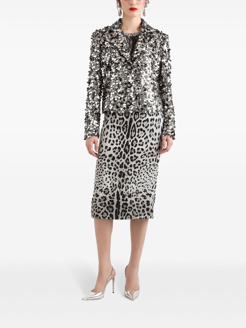 leopard-print skirt - 2