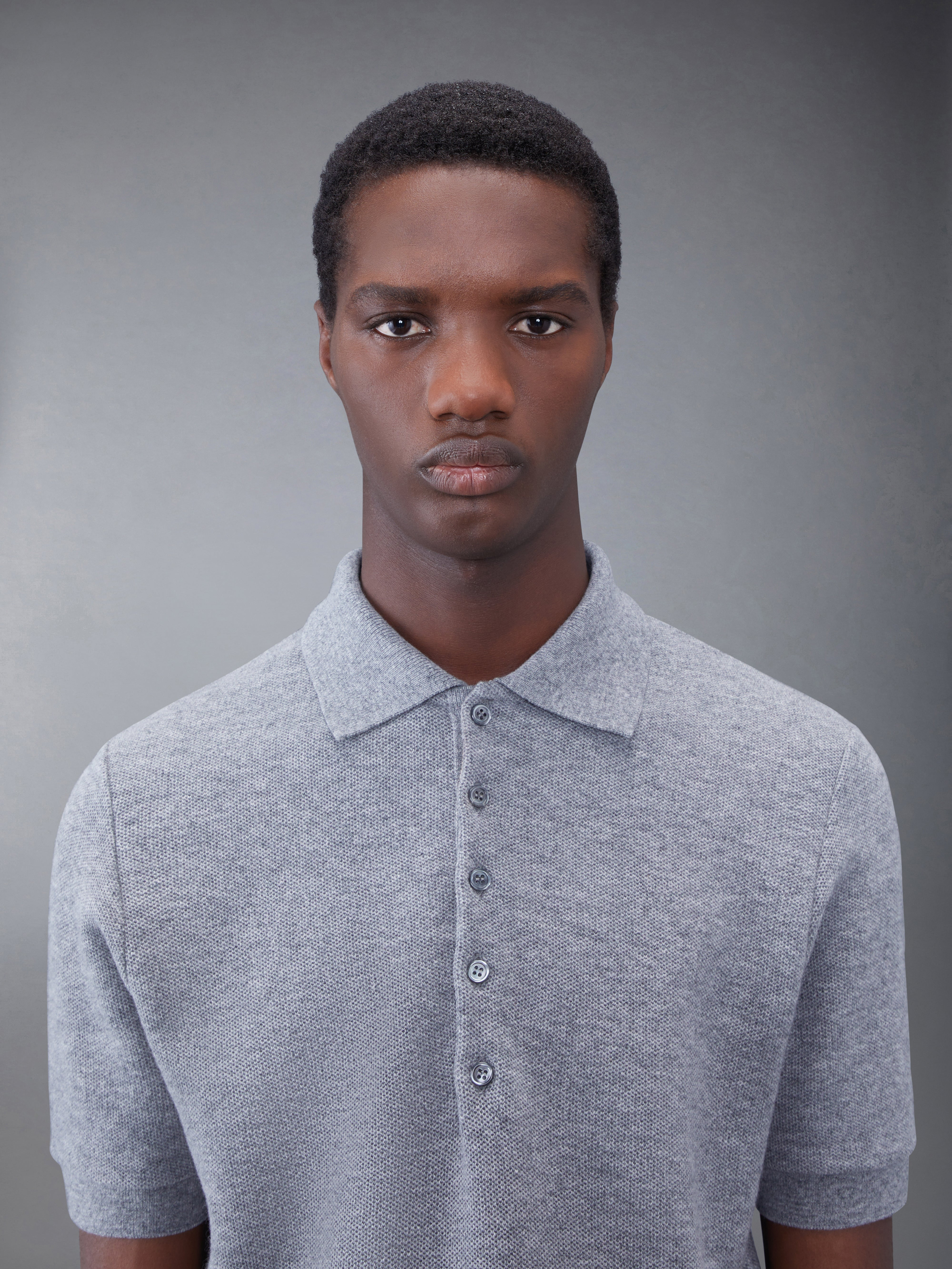 CASHMERE PIQUE 2003 RIB CUFF POLO - 5