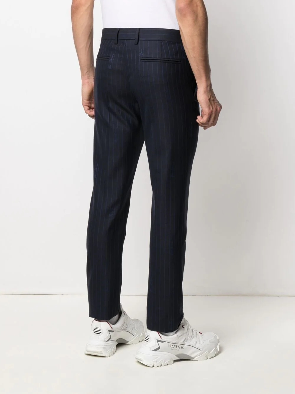 striped tailored trousers - 4