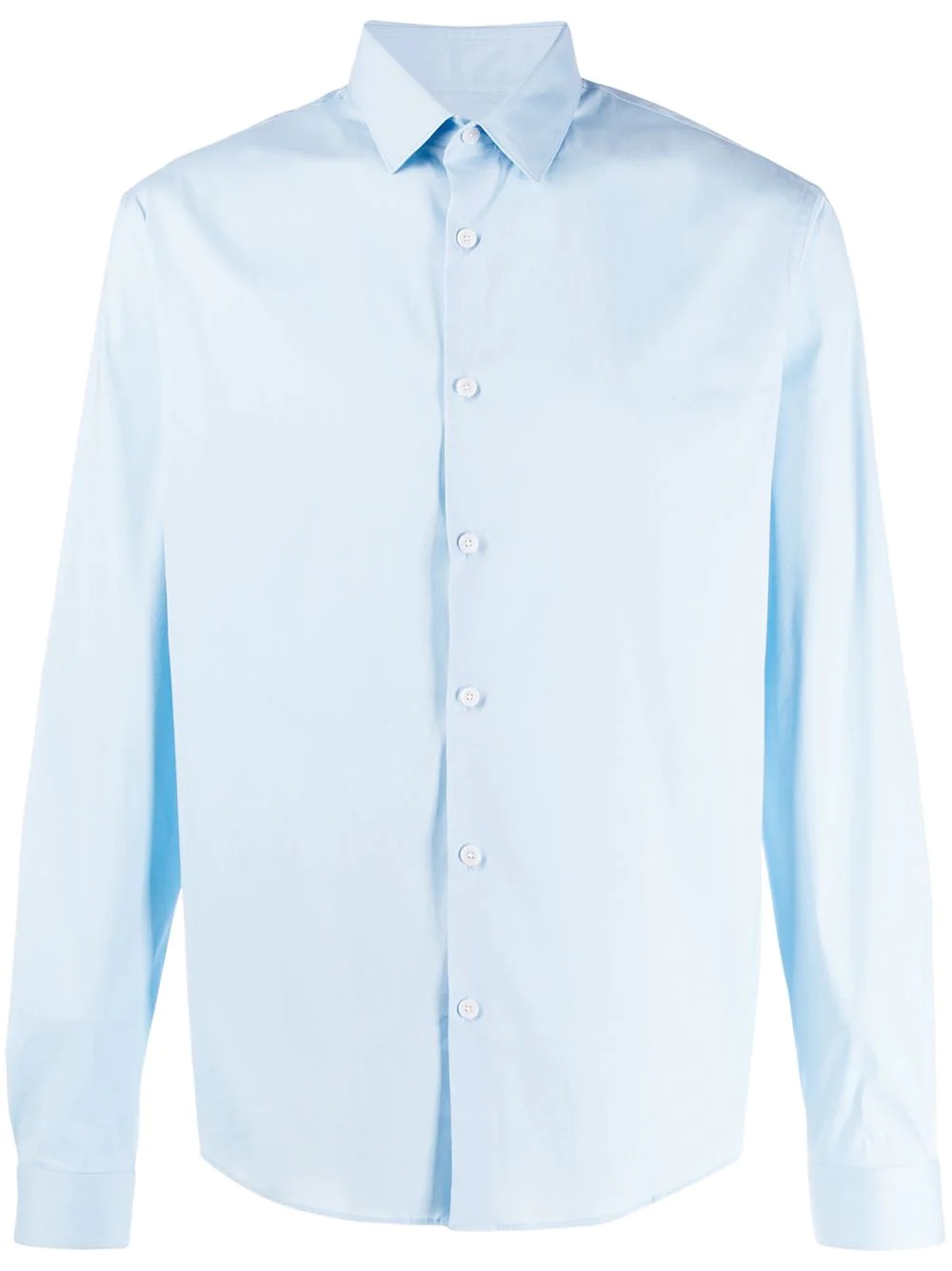 plain button shirt - 1