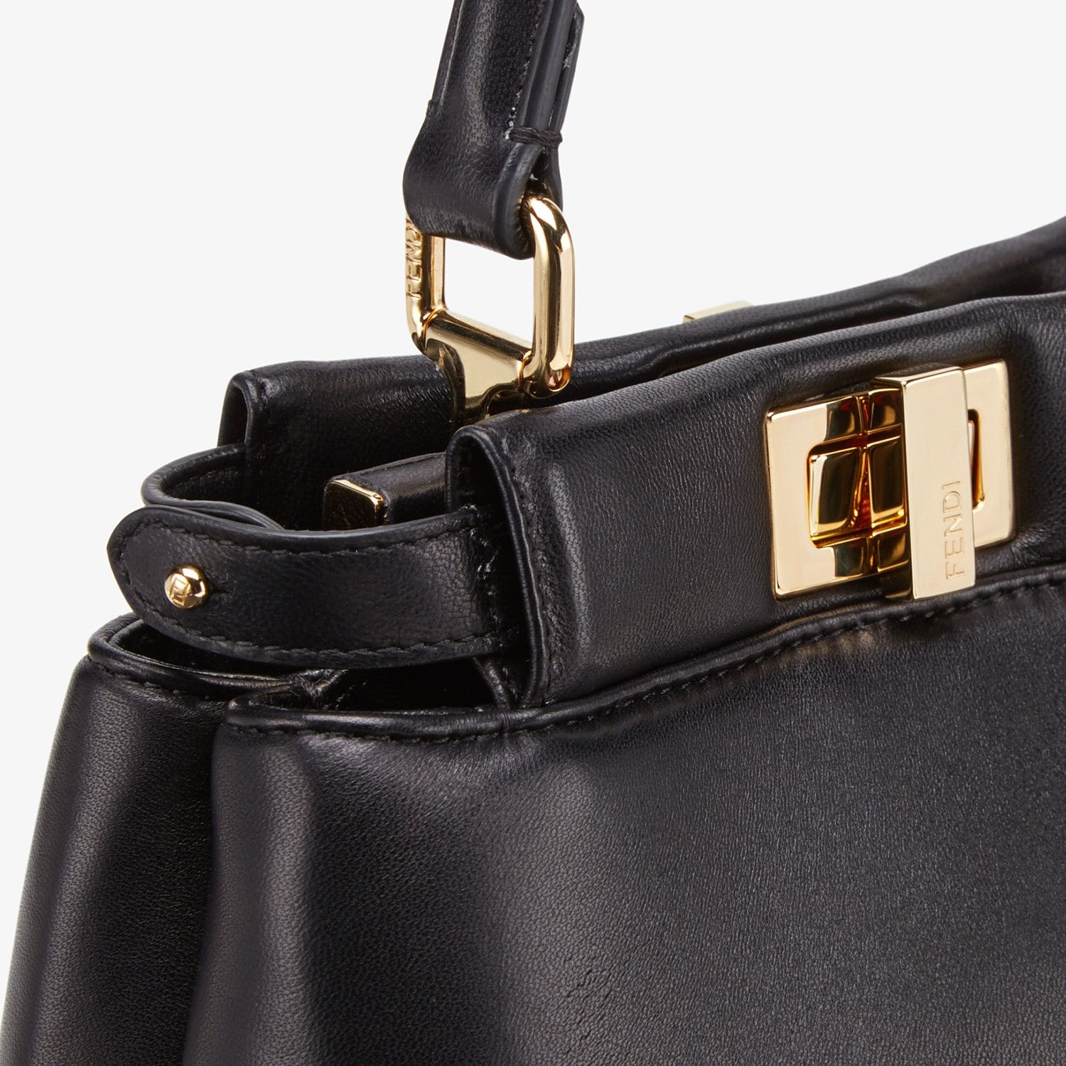 Black nappa leather bag - 6