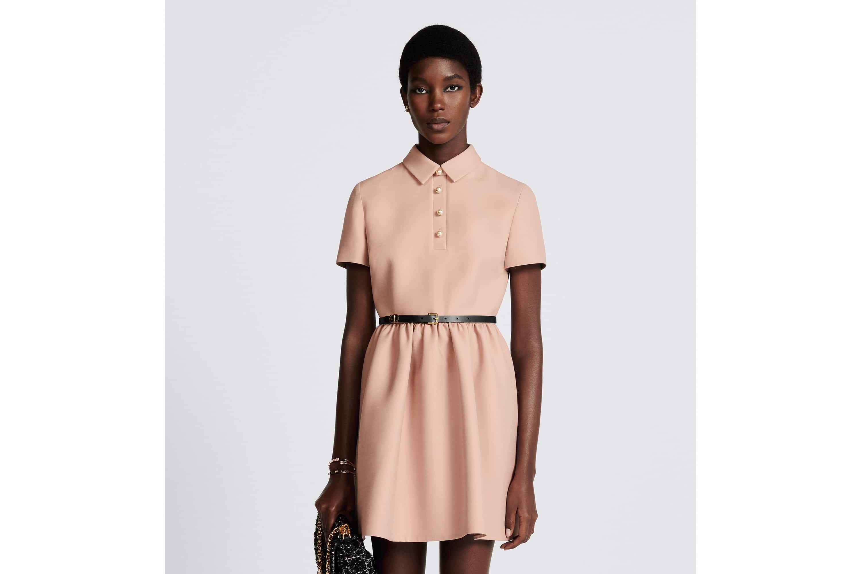 Short Belted Shirt Dress - 4
