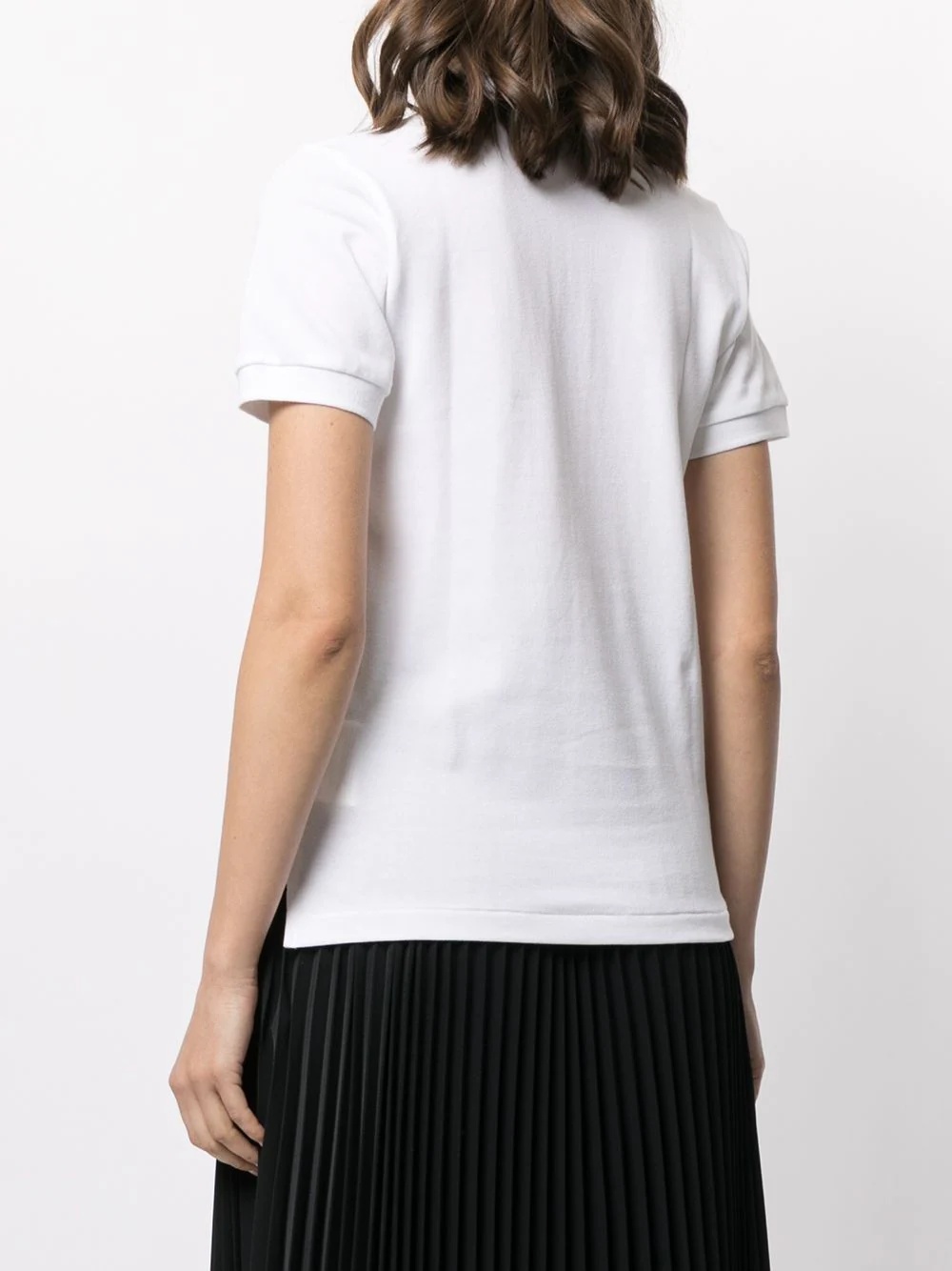 chest logo-patch polo shirt - 4