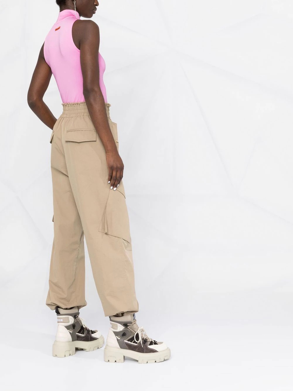 logo-patch sleeveless top - 9