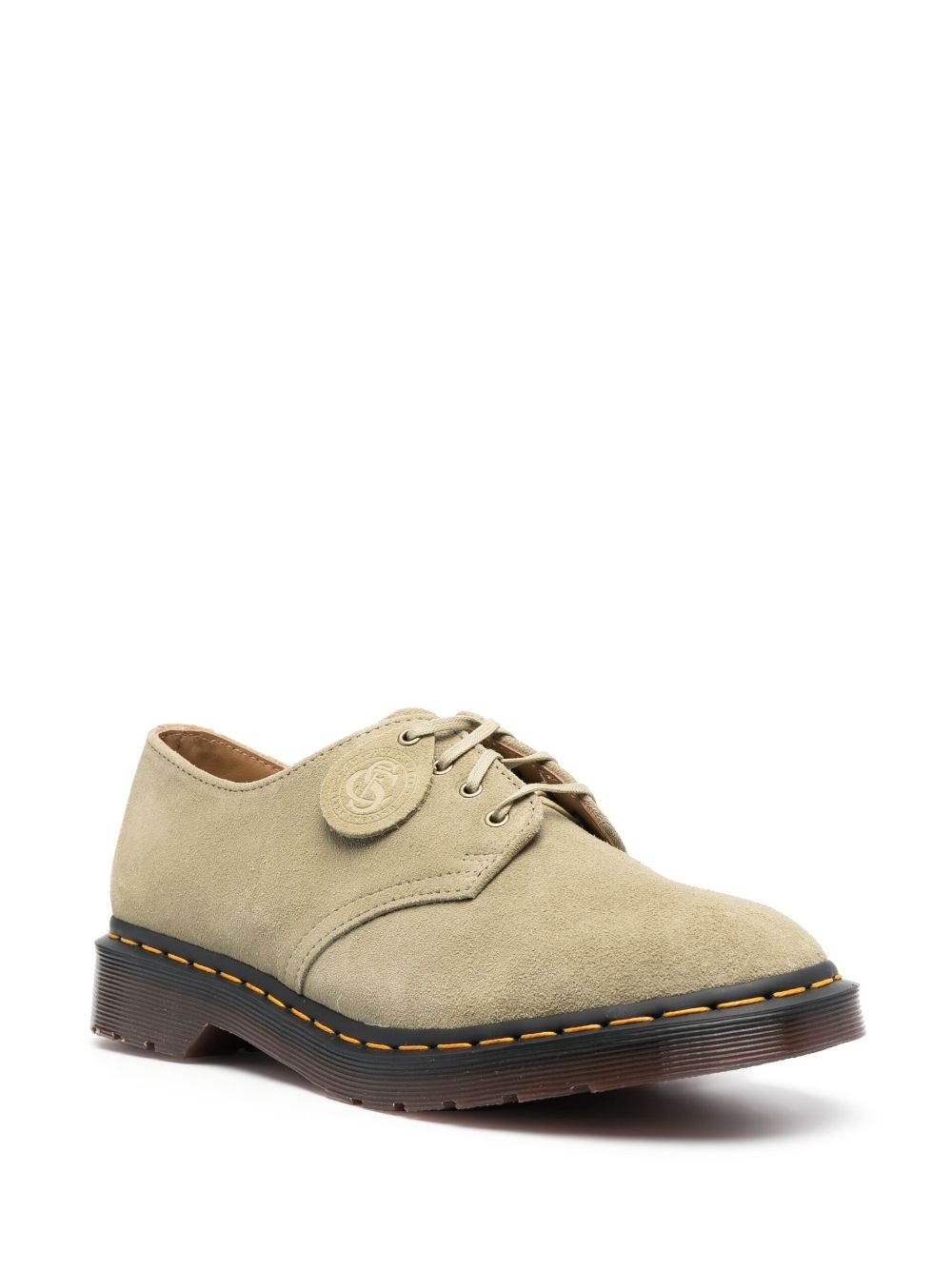 lace-up fastening leather shoes - 2