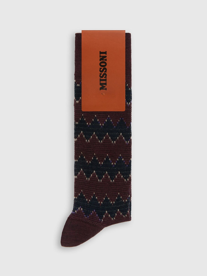 Missoni Zig zag wool and cotton-blend ankle socks outlook