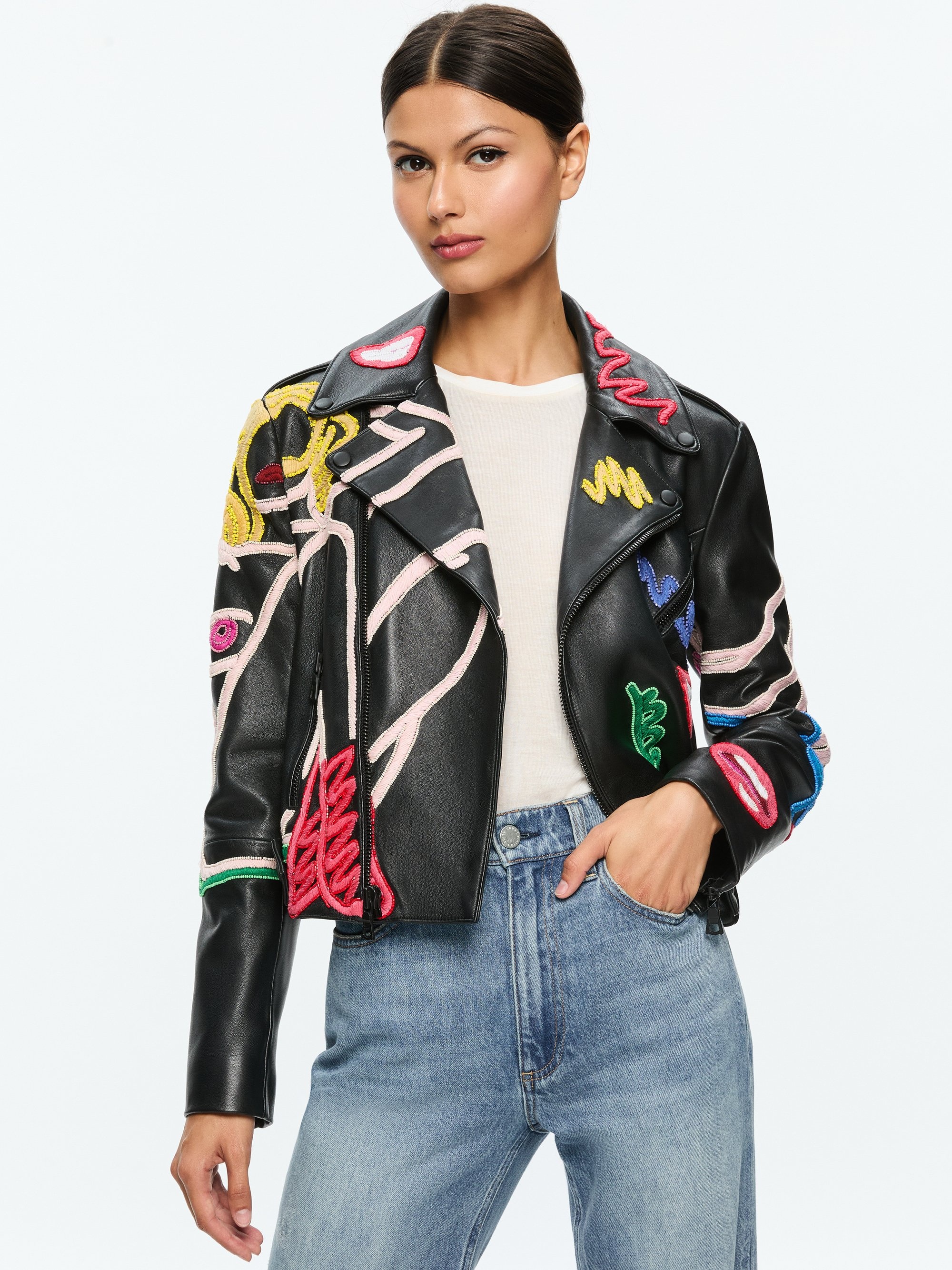 A+O X TOM WESSELMANN CODY LEATHER MOTO JACKET - 2
