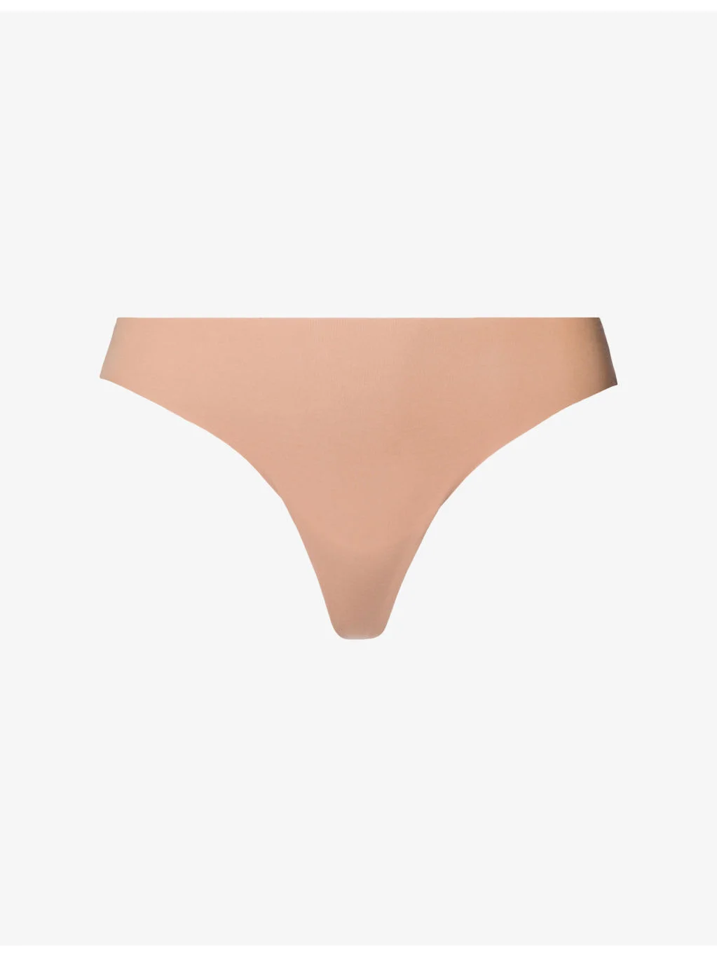 Invisible Mid-Rise Stretch-Cotton Thong - 1