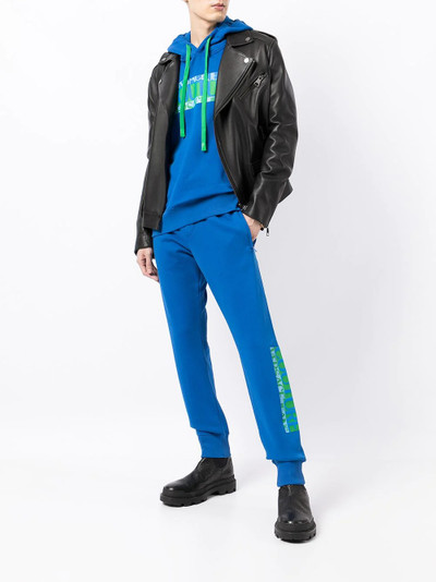 VERSACE JEANS COUTURE logo-leg cotton trackpants outlook