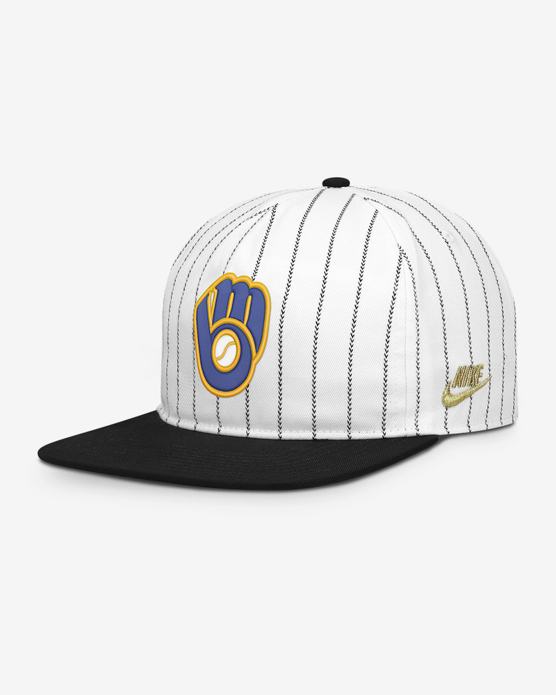 Milwaukee Brewers Pro Men's Nike MLB Adjustable Hat 1