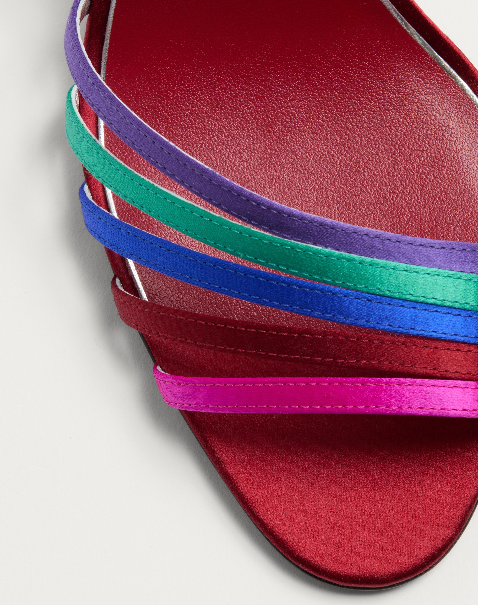 LADYCRUSH SATIN SANDAL WITH CRYSTALS 85MM - 7