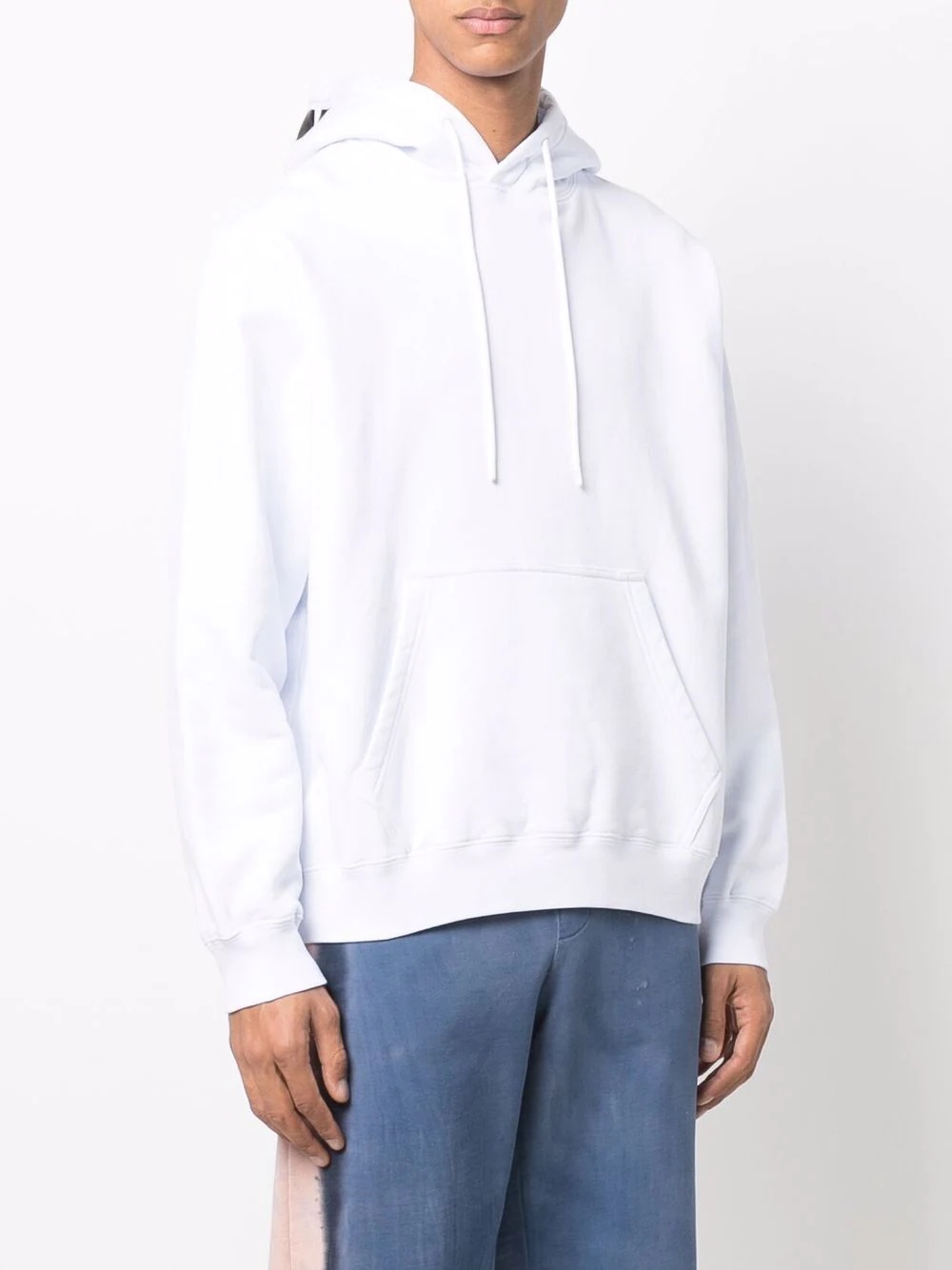 logo-print hooded jumper - 4