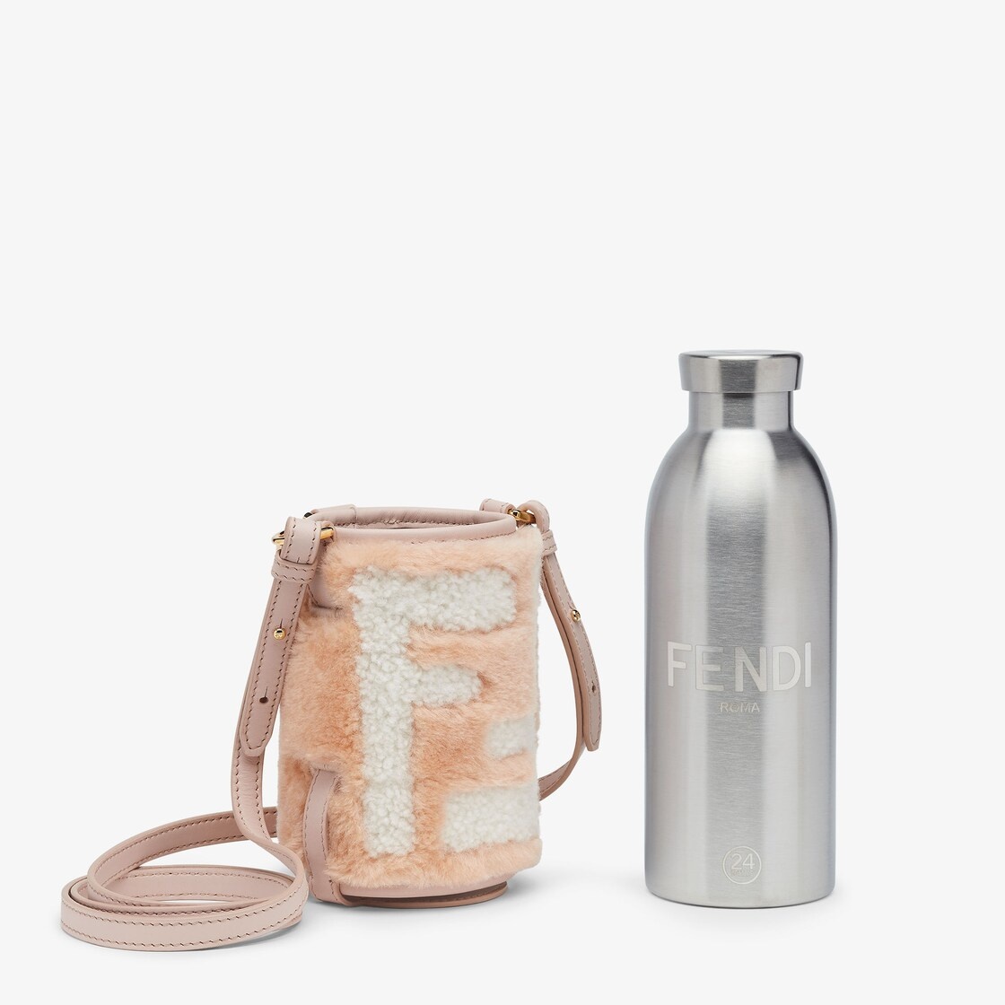 Flask made in collaboration with 24Bottles®. The flask, with a branded FF stopper, is made of stainl - 2