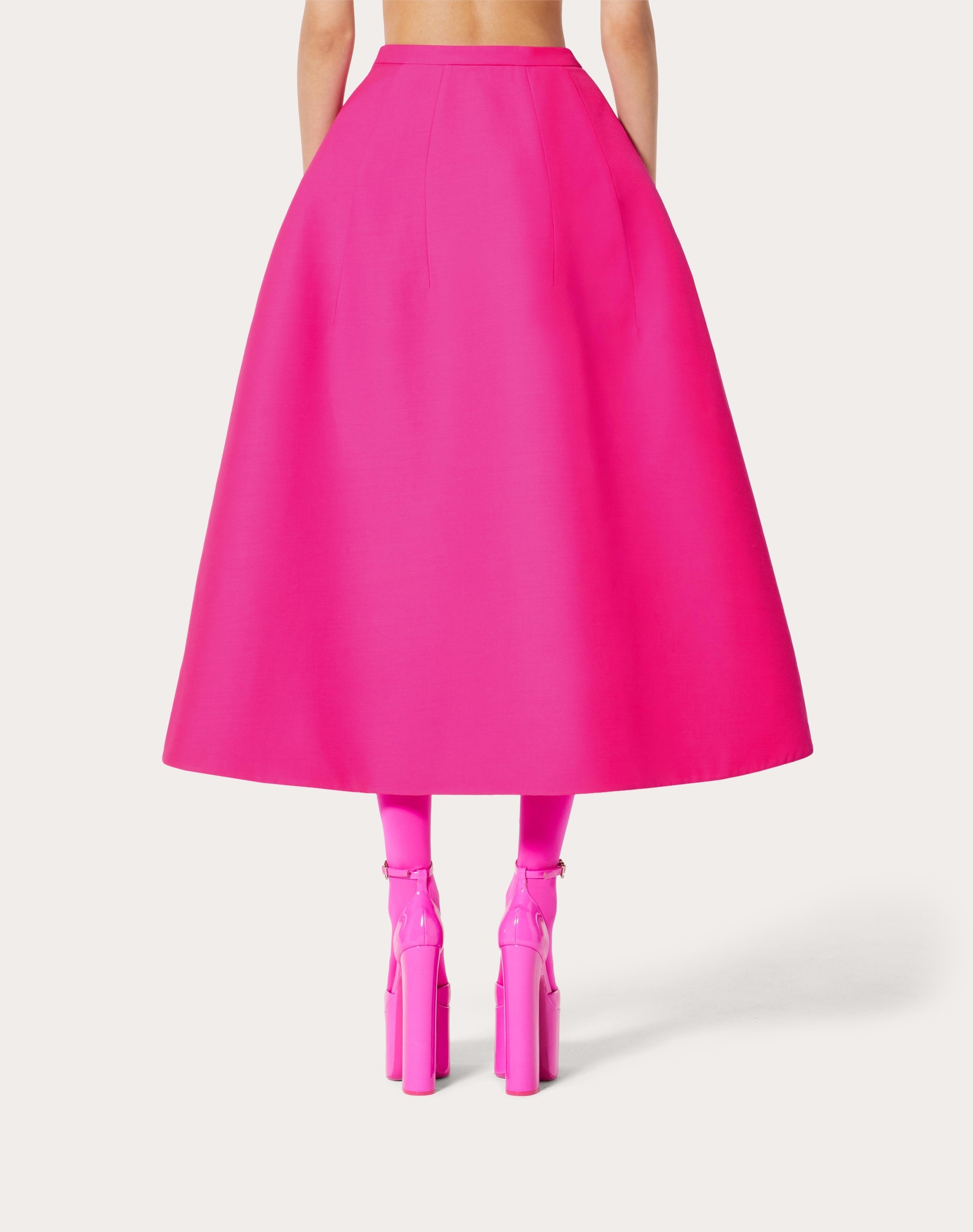 CREPE COUTURE MIDI SKIRT - 4