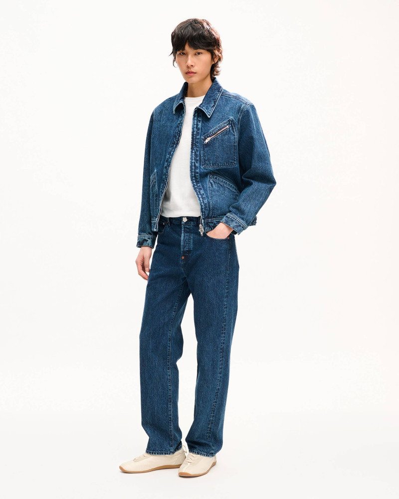KENZO 'KENZO Signature' straight fit jeans in japanese denim outlook