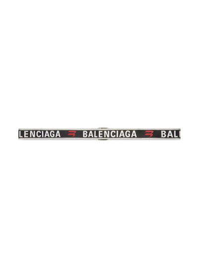 BALENCIAGA D-ring logo skinny belt outlook