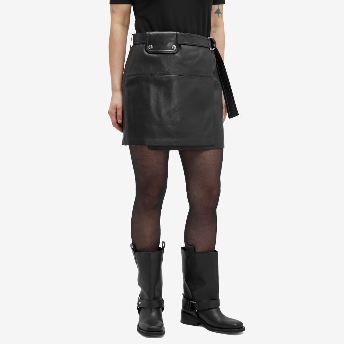 Nanushka Susan Leather Look Mini Skirt - 2