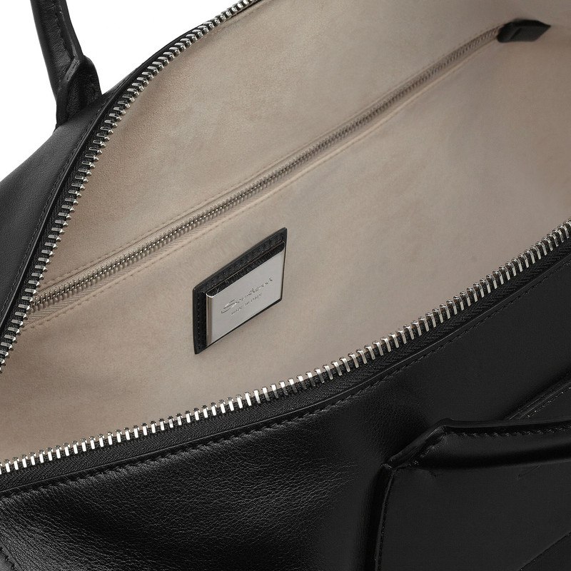Black leather weekend bag 4