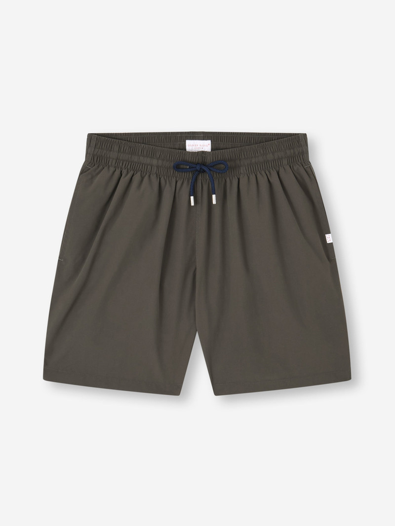 Derek Rose Men's Swim Shorts Aruba Dark Khaki outlook