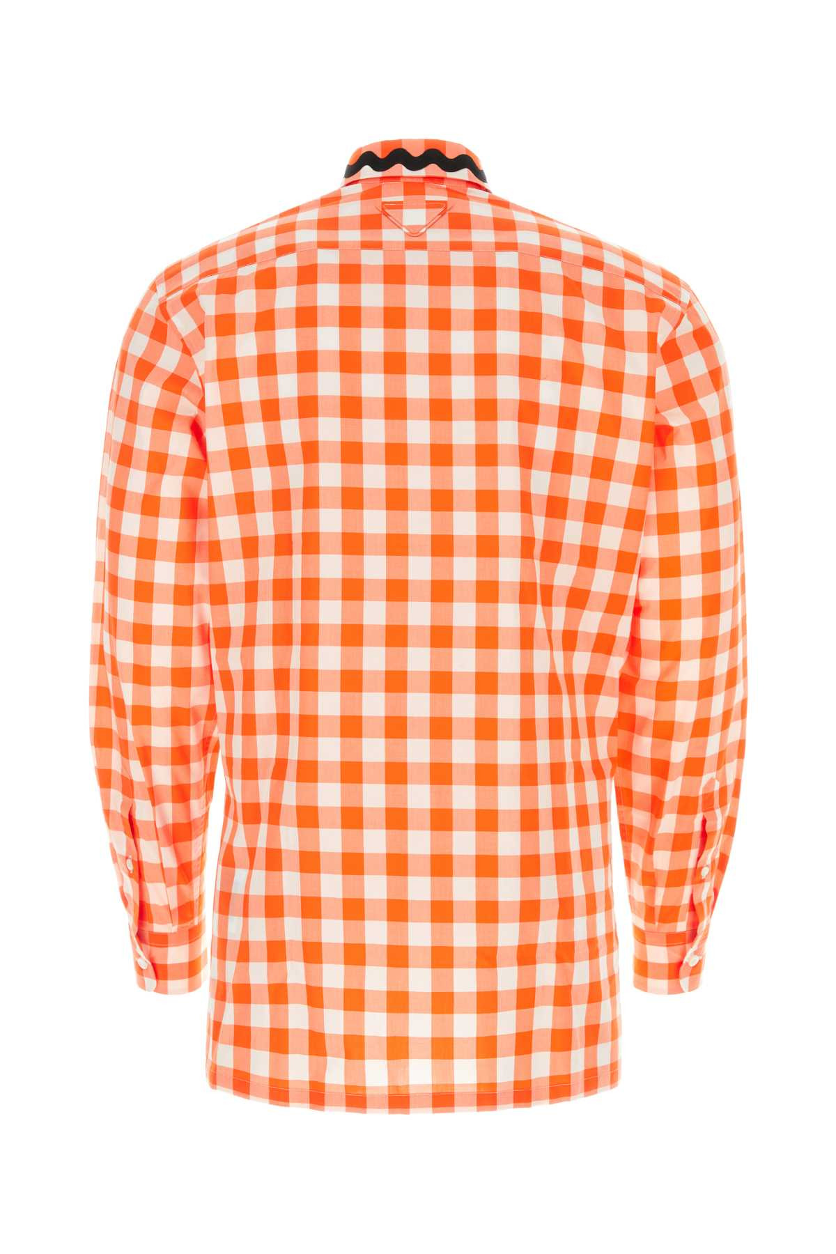 Prada Men Embroidered Poplin Shirt - 2