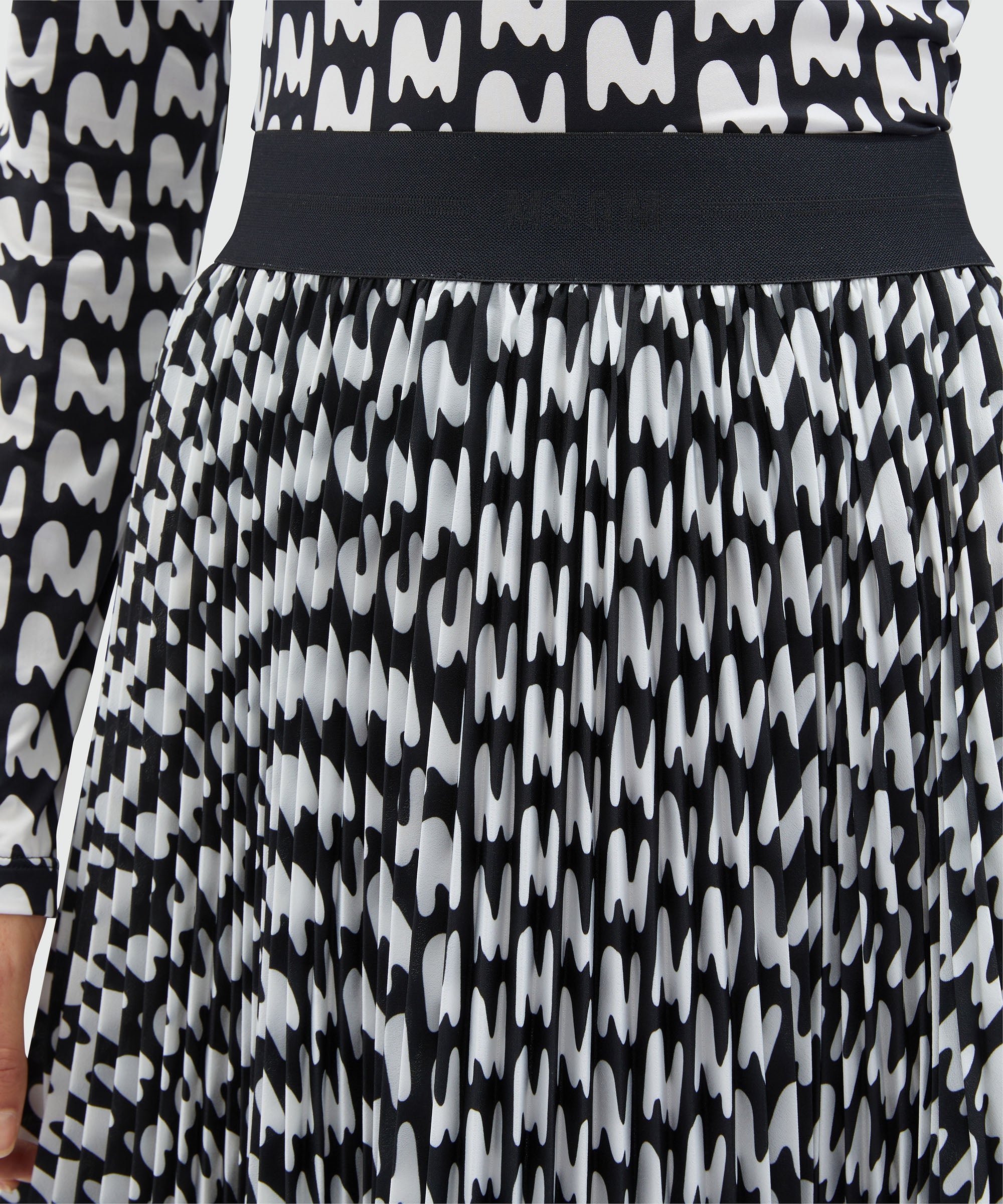 Pleated "TheMwave" midi skirt - 5