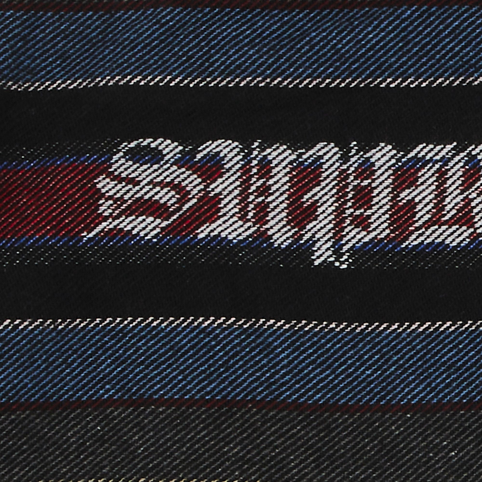 Supreme Woven Stripe Hooded Jacket 'Black' - 3