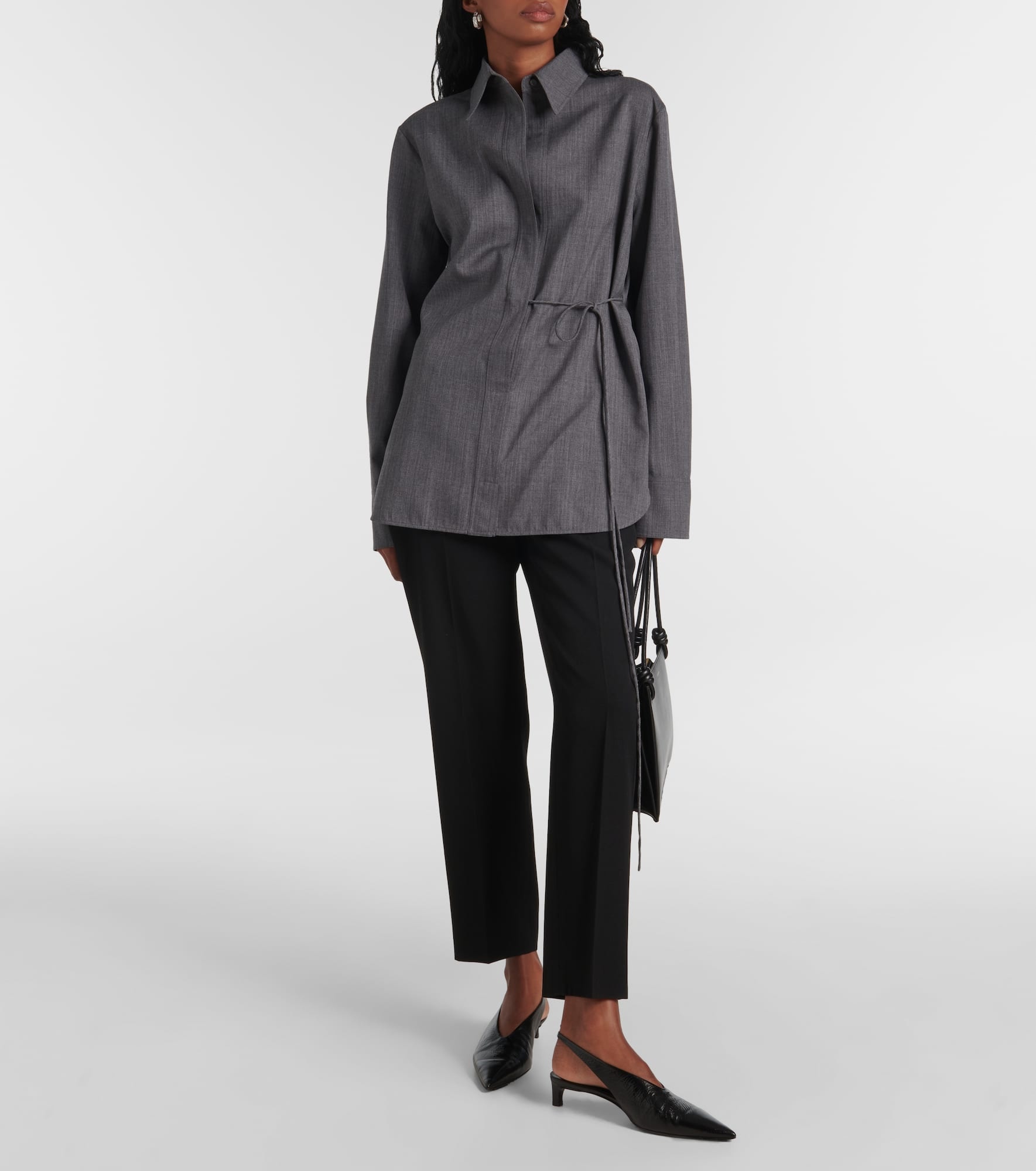 Belted wool shirt - 2