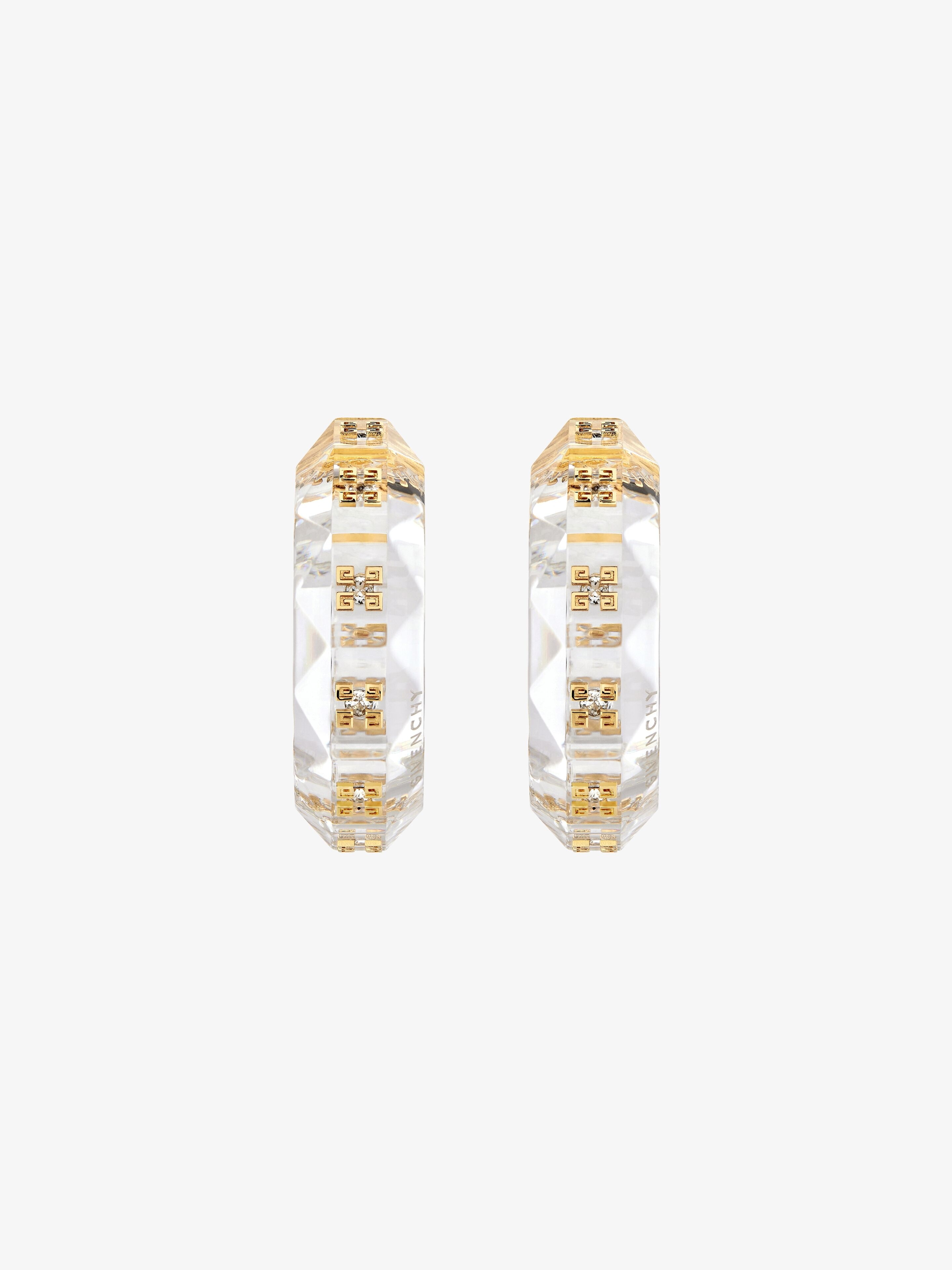 4G PLUMETIS EARRINGS WITH CRYSTALS - 1