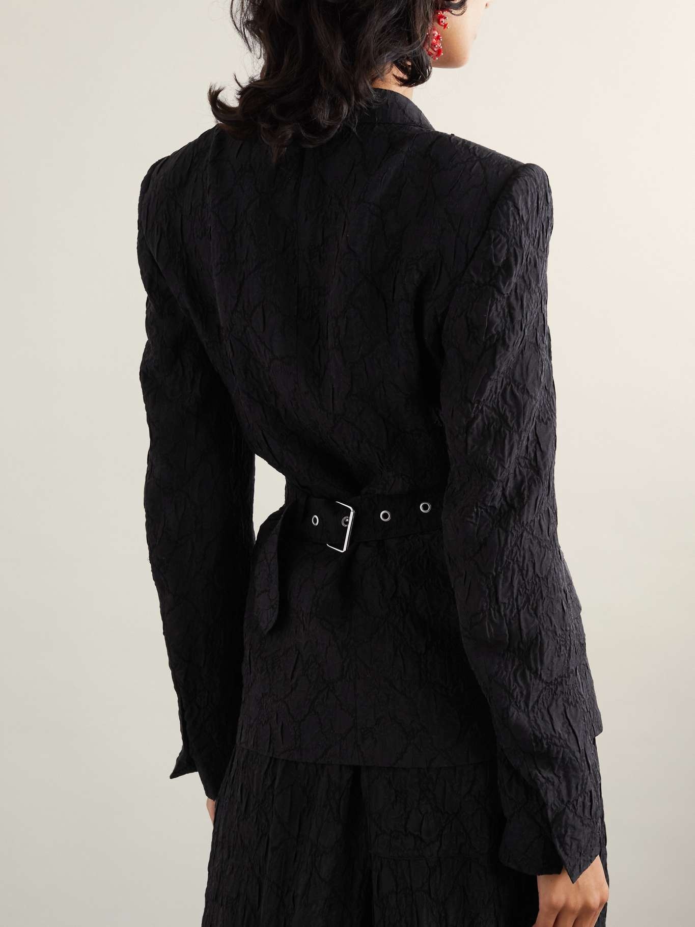 Billy jacquard blazer Black - 4