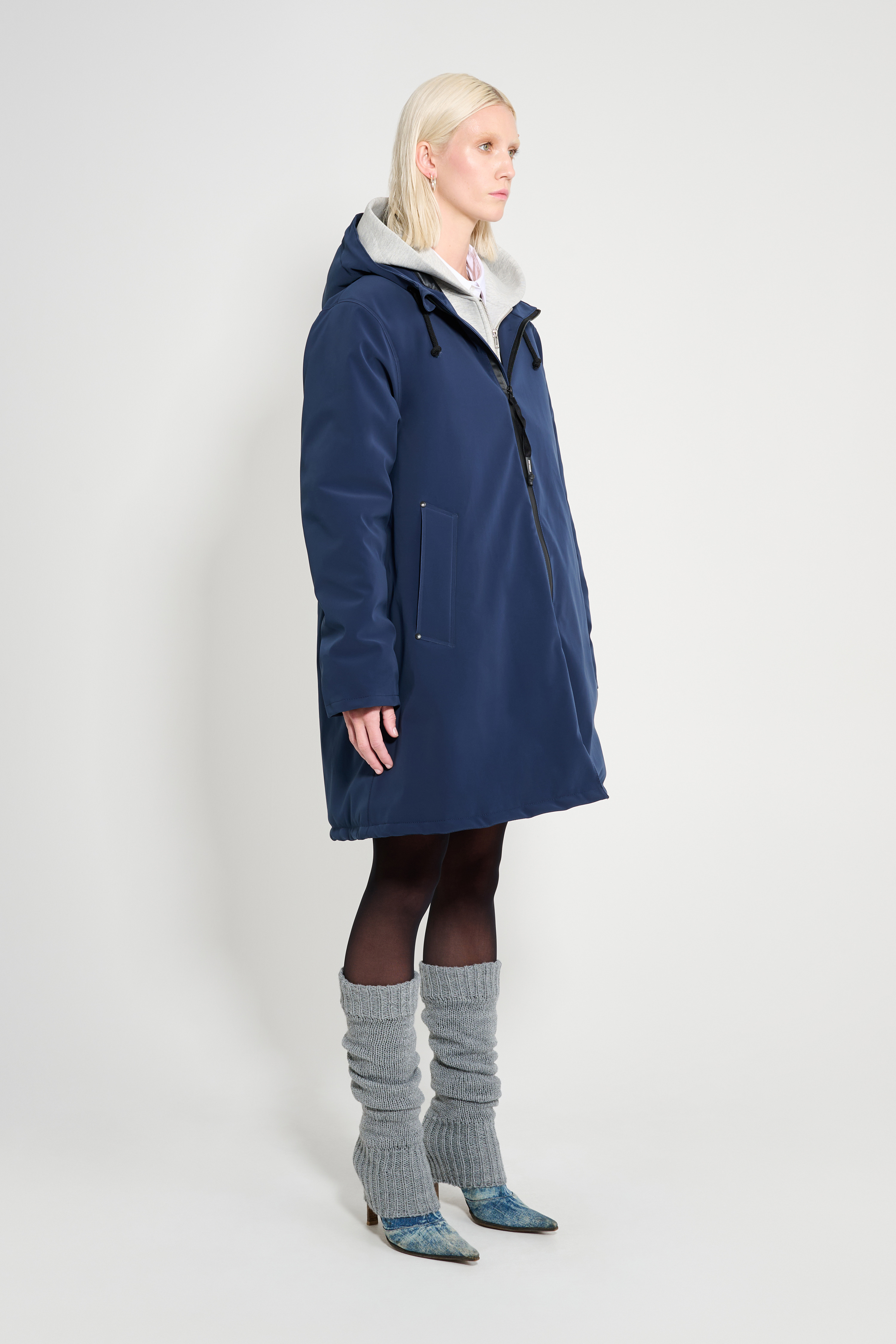 Mosebacke Matte Winter Coat Navy - 3
