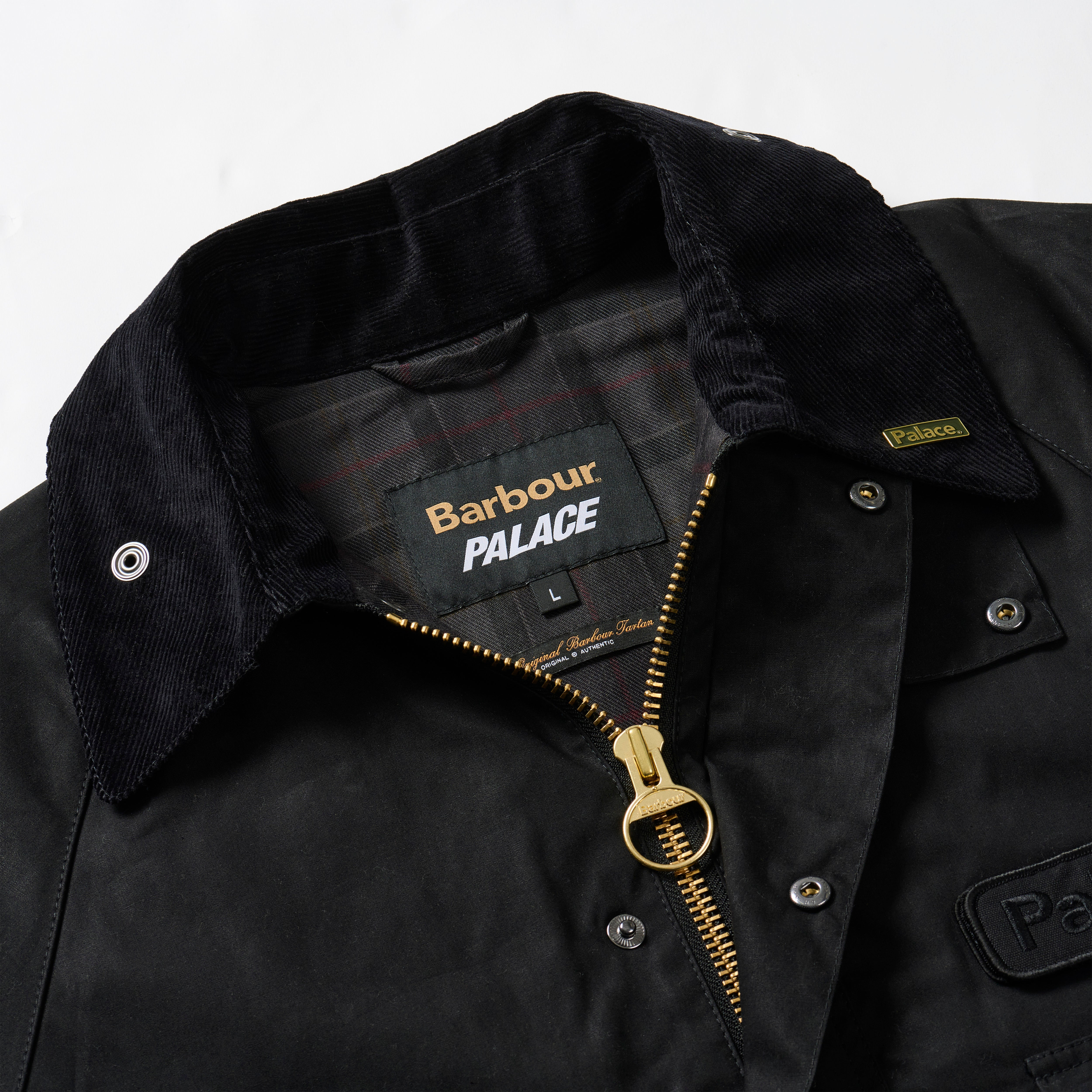PALACE PALACE BARBOUR BEDALE CASUAL JACKET BLACK - 2r6n3aikfrh3